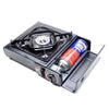 Fornello a gas da campeggio portatile con valigetta 2200 W temperatura regolabile