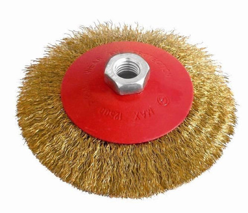 SPAZZOLE SPAZZOLA CIRCOLARE CONICA ATTACCO M14x2 -  mm. 125