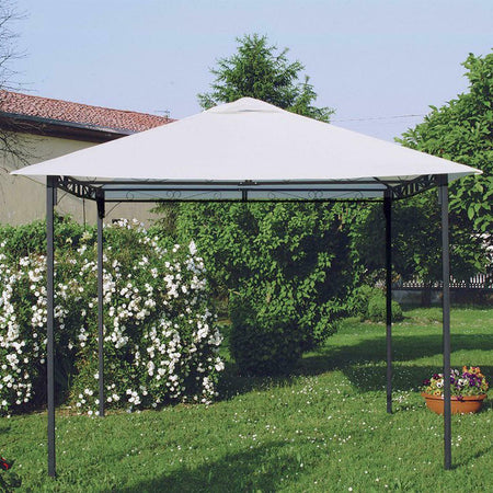 Telo di ricambio per gazebo "Style 3 x 3" copertura Avorio in poliestere con Airvent
