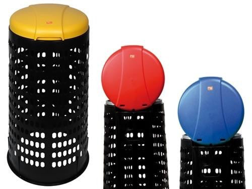 TRESPOLI BIDONI FUSTO TATA CON COPERCHIO RACCOLTA DIFFERENZIATA CM.38xH80