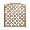 Pannello grigliato Patio Onda in legno tropicale naturale per recinzioni giardino e terrazzo