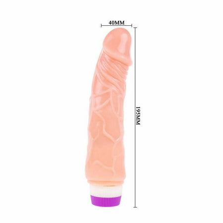 JELLY REALISTIC PENIS VIBRATORE FALLO REALISTICO VIBRANTE MORBIDO ECONOMICO 19,5 CM