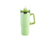Mug termico verde in acciaio con cannuccia lt 0,9H&H