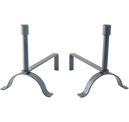 COPPIA DI ALARI FERRO BATTUTO STYLE 24x37X32 CAMINO CAMINETTO FUOCO