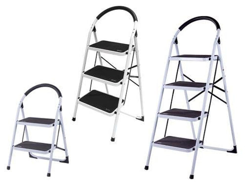 SGABELLO A GRADINI SCALE ACCIAIO DE LUXE STEP UP 2 GRADINI