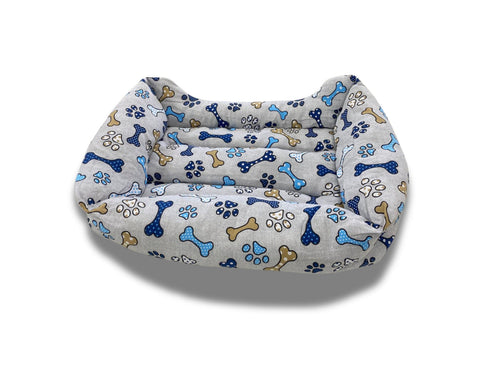Cuccia grigia fantasia zampe ed osso Nobleza