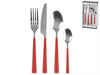 Servizio 24 posate inox manico rossoH&H