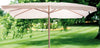 OMBRELLONE GIARDINO MUGHETTO PALO CENTRALE IN LEGNO MT. 3X3 ECRU'