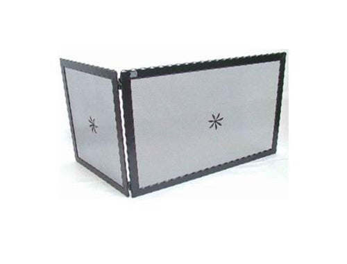 SCHERMI PARASCINTILLE AD ANGOLO ANGOLARE IN FERRO BATTUTO CM. 50+30X0,5X37