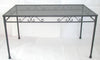 TAVOLO RETTANGOLARE IN FERRO BATTUTO CM.140X80XH76 TAVOLI ARREDAMENTO ESTERNO
