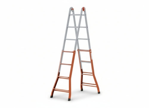 SCALA TELESCOPICA GIERRE IN ACCIAIO VERNICIATO MEDIA MT. 3,80