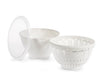 Contenitore colatutto in polipropilene con coperchio bianco cm18H&H