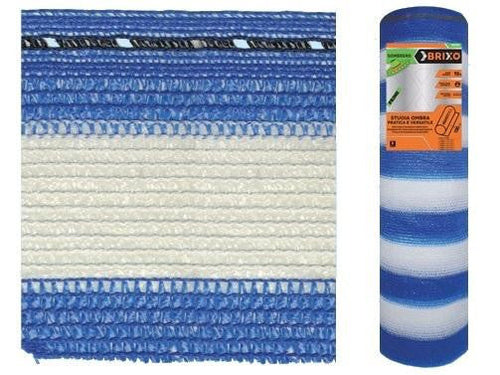 STUOIA OMBREGGIANTE SOMBRERO BIANCO/BLU RT 100 MT FRANGIVENTO ARREDO GIARDINO