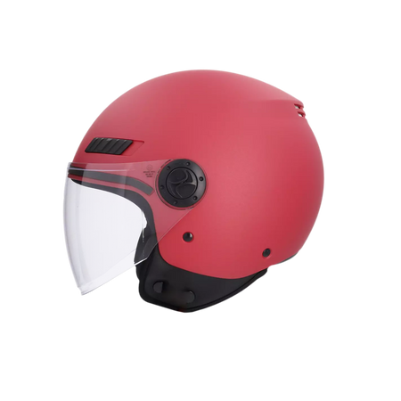 Shiro - Casco jet Kioto rosso matt S