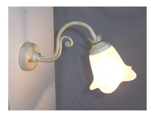 LANTERNA APPLIQUE ELICA AVORIO-ORO FERRO BATTUTO LANTERNE APPLIQUE LAMPIONE