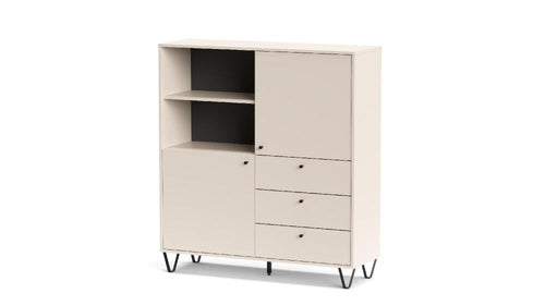 KIT MOBILE ALDO AL6 2 ANTE + 3 CASSETTI CM. 123X40X135H