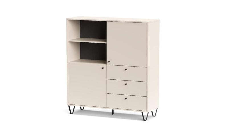 KIT MOBILE ALDO AL6 2 ANTE + 3 CASSETTI CM. 123X40X135H