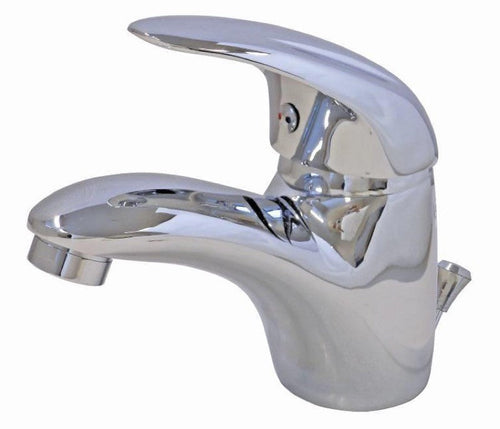 MISCELATORE LAVABO PERLA IN OTTONE CROMATO CARTUCCIA mm. 40