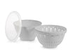 Contenitore colatutto in polipropilene con coperchio grigio cm18H&H