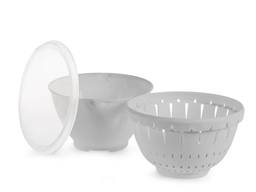 Contenitore colatutto in polipropilene con coperchio grigio cm18H&H