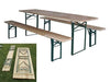 SET BIRRERIA TAVOLO E PANCHE RICHIUDIBILI CM. 210X60 PIC NIC ARREDO GIARDINO