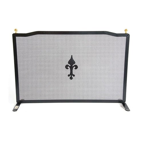 SCHERMI PARASCINTILLE CON POMOLI IN FERRO BATTUTO CM.70X18X48