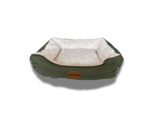 Cuccia in velluto verde militare L50xW65xH18cm Nobleza