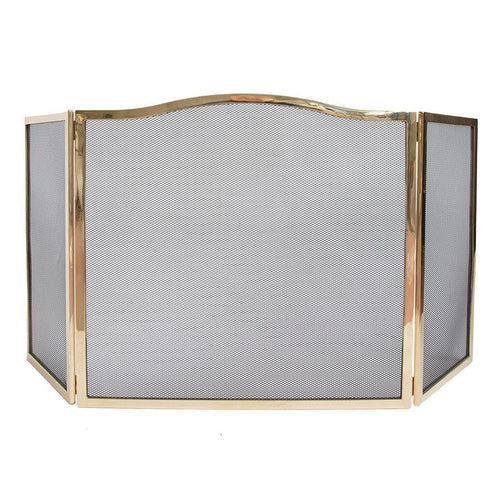 SCHERMI PARASCINTILLE OTTONE CENTRO LISCIO 2 ALI OTTONATO CM.101X1,5X48
