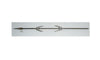 SPIEDO 6x6 IN ACCIAIO INOX CON 2 FORCHETTE FERMACARNE