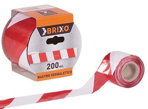 NASTRO SEGNALETICO XTREM BIANCO E ROSSO RT.200 MT PEZZI 6