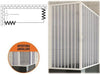 BOX DOCCIA VASCA PARETE VASCA DA BAGNO H.150 L70X160/170
