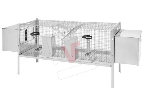 GABBIA DOPPIA PER CONIGLI cm. 120x45x65 h