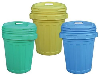 BIDONE BIDONI IMMONDIZIA PATTUMIERA CON COPERCHIO A VITE CM. 50xH62 Lt. 70