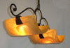 LAMPADARIO BILANCERE COPPO IN FERRO BATTUTO LANTERNA APPLIQUE LAMPIONE LAMPADE