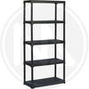 SCAFFALI SCAFFALE KIT IN POLIPROPILENE 5 RIPIANI 90x40x170H CM GRIGIO SCURO