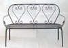DIVANO PANCHINA PANCA FRIENDLY 3 POSTI FERRO BATTUTO CM.140 ARREDO GIARDINO