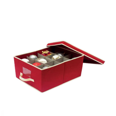 Custodia di stoccaggio per palline di Natale in vetro con maniglie