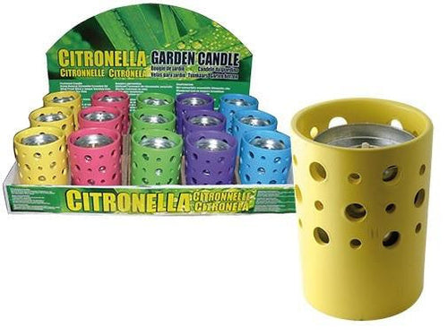 SET 9 PZ CERI ALLA CITRONELLA IN COCCIO RIGHE D.10 CM PZ. 3