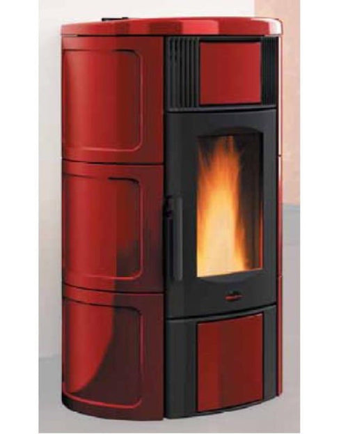 TERMOSTUFA A PELLET ISIDE IDRO NORDICA BORDEAUX O BIANCA O PERGAMENA KW. 21