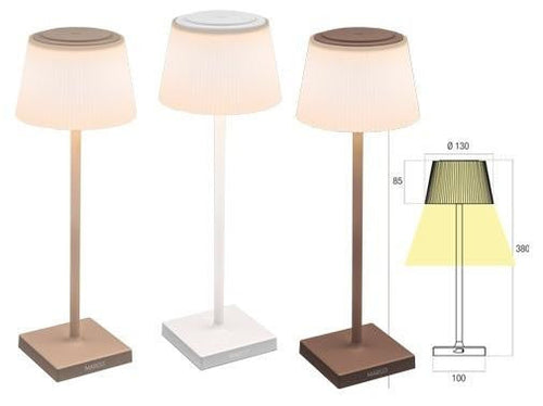 LAMPADE A LED RICARICABILI MARGO' UFFICIO STUDIO COMODINI TAVOLI BAR H38- BASE10