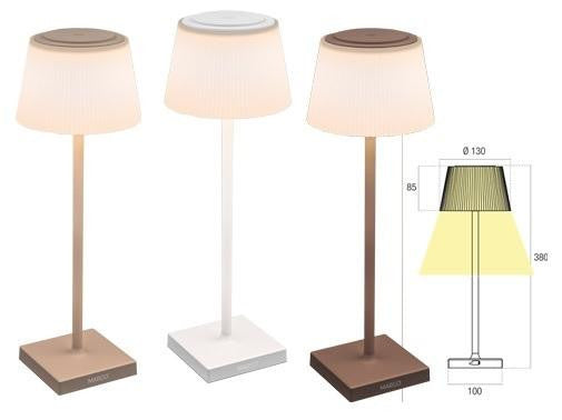 LAMPADE A LED RICARICABILI MARGO' UFFICIO STUDIO COMODINI TAVOLI BAR H38- BASE10