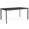Tavolo Linn in Acciaio antracite e Vetro Temperato da giardino per esterno 150 x 90 cm
