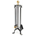 SET ATTREZZI PER CAMINO MOD. LINEA CM 27 x 80H ACCESSORI PER CAMINETTO