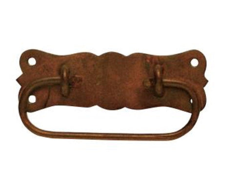 MANIGLIA PER BAULI IN FERRO ANTICATO MM. 105X55