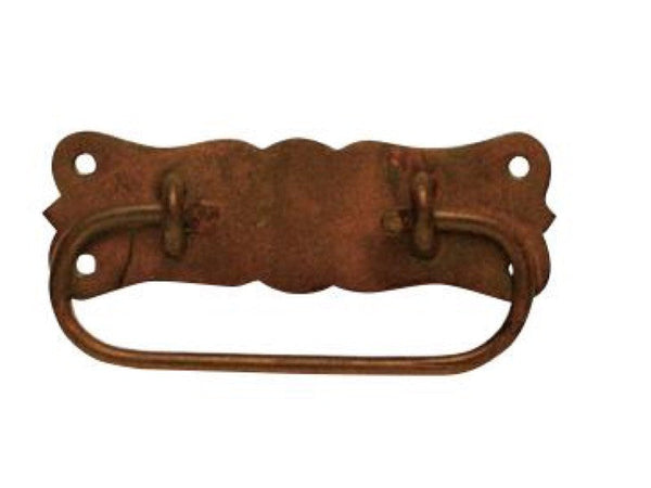 MANIGLIA PER BAULI IN FERRO ANTICATO MM. 105X55