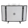 SCHERMI PARASCINTILLE FERRO BATTUTO SPORTELLO CM.66X18X46 3ANTE CAMINO CAMINETTO