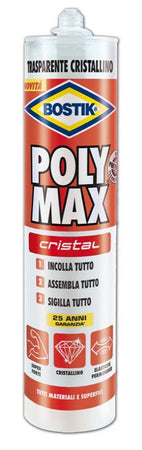 ADESIVO PROFESSIONALE PER IL MONTAGGIO SILICONE BOSTIK TRASPARENTE GR. 300