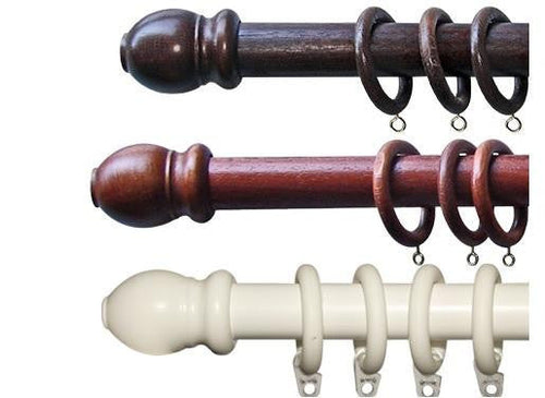 SCORRITENDA IN LEGNO A STRAPPO MM. 23 CM BASTONE PER TENDE TENDA TENDAGGI