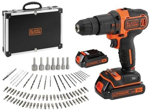TRAPANO AVVITATORE PERCUSSIONE B+D BDCHD 18 BAFC - POTENZA 18V - BATTERIA 1,5Ah