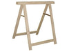 2 PZ CAVALLETTI CAVALLETTO IN LEGNO CM.75X75 LEGNO DI FAGGIO LISTELLI 4X1.6CM